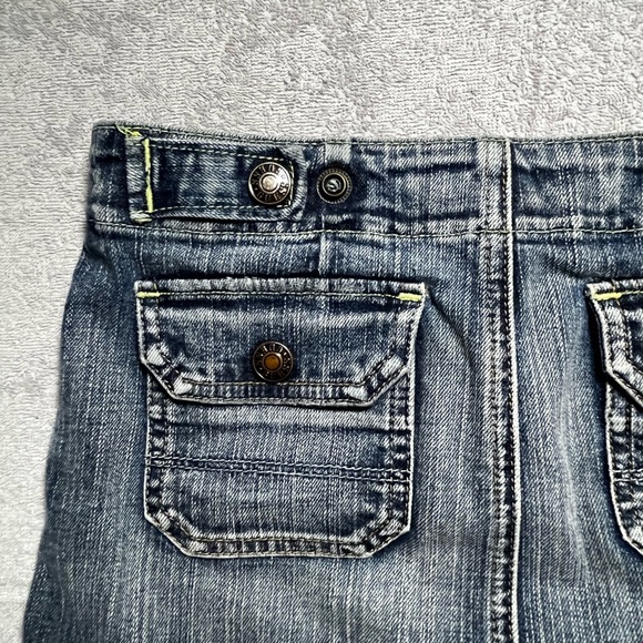 Vintage Guess Y2K Ultra Mini Denim Skirt - Picture 7 of 7